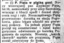 P. Pięta w piątkę goni