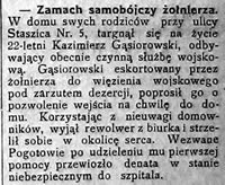 Zamach samob&oacute;jczy żołnierza