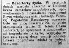 Dezerterzy życia