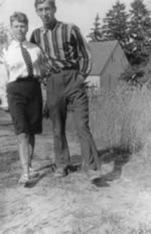 Władysław Panas z kuzynką Elżbietą