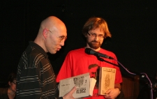 Tomasz Pietrasiewicza i Marcin Skrzypek podczas 104 Urodzin J&oacute;zefa Czechowicza