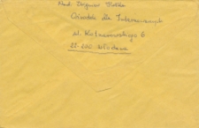 Korespondencja Zbigniewa Hołdy z internowania