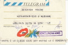 Telegram do profesora Hołdy