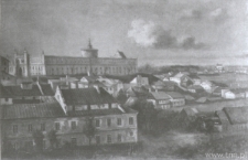 Lublin, panorama Zamku i dzielnicy żydowskiej z Placu po Farze