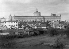 Widok na Zamek Lubelski i dzielnicę żydowską w Lublinie