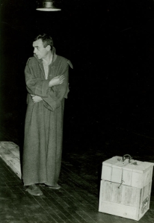 Henryk Sobiechart podczas premiery spektaklu "Moby Dick"