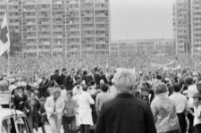 Widok na Osiedle Czuby podczas wizyty Jana Pawła II w Lublinie