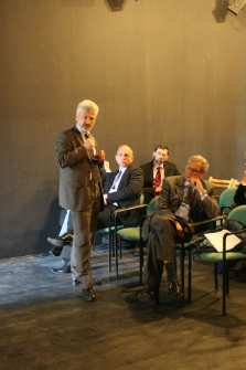 Włodzimierz Wysocki - Zastępca Prezydenta Miasta Lublin podczas konferencji "Razem przeciwko antysemityzmowi"