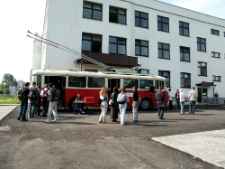 Trolejbus Historii pod Zespołem Szkół nr 5 w Lublinie