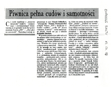 Piwnica pełna cud&oacute;w i samotności