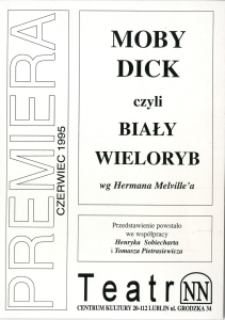 Broszura promująca spektakl "Moby Dick"