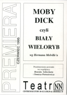 Broszura promująca spektakl "Moby Dick"