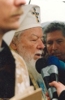 Patriarcha Rumunii Teoksyt podczas Misterium "Dzień Pięciu Modlitw"