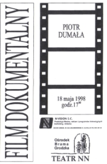 Spotkania z dokumentem filmowym - Piotr Dumała