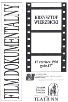 Spotkania z dokumentem filmowym - Krzysztof Wierzbicki