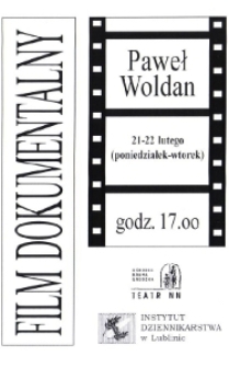 Spotkania z dokumentem filmowym - Paweł Woldan