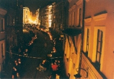 Misterium "Jedna Ziemia - Dwie Świątynie". Widok na ulicę Grodzką.