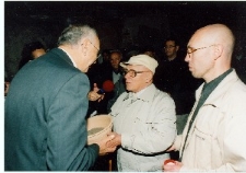 Meir Nitzan i Adam Altman - Ocaleni z Holocustu podczas Misterium Pamięci "Jedna Ziemia - Dwie Świątynie"