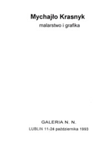 Mychajło Krasnyk malarstwo i grafika