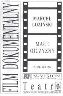 Spotkania z dokumentem filmowym "Małe Ojczyzny" - Marcel Łoziński i Michał Bogusławski
