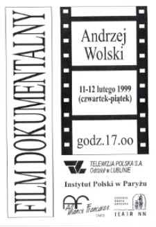 Spotkania z dokumentem filmowym - Andrzej Wolski