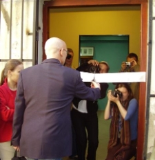 Tomasz Pietrasiewicz podczas otwarcia Izby Drukarstwa