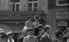 Manifestacja mieszkańców Lublina w 1 maja 1988 roku