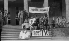 Rotacyjny protest na schodach KUL - &bdquo;Sitting&rdquo;, 5 - 10 maja 1988 roku w Lublinie