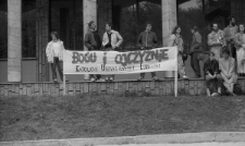 Rotacyjny protest na schodach KUL - „Sitting”, 5 - 10 maja 1988 roku w Lublinie