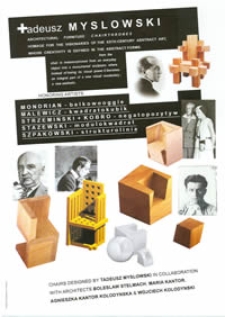 Tadeusz Myslowski ARCHITECTURAL FURNITURE CHAIRTHRONES HOMAGE TO THE VISIONARIES OF XXTH CENTURY ABSTRACT ART