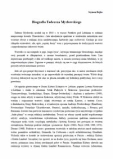 Biografia Tadeusza Mysłowskiego