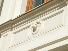 Hotel Europa w Lublinie. Detal architektoniczny.