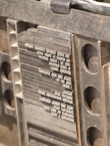 matryca drukarska "St&oacute;ł poezji"