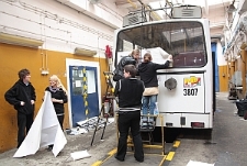 Obklejanie Trolejbusu Poezji