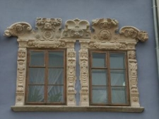 Kamienica Sobieskich przy ulicy Rynek 12 w Lublinie. Detal architektoniczny.