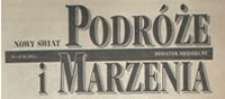 Podr&oacute;że i marzenia : dodatek niedzielny : 21-22 XI 1992 r.