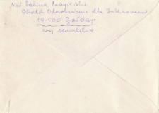 Korespondencja Zbigniewa Hołdy z internowania