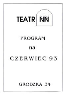 Teatr NN : program na czerwiec 93