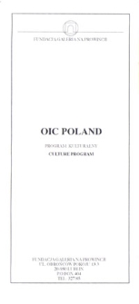 OIC POLAND Program Kulturalny : Teatr NN spektakl Ziemskie pokarmy
