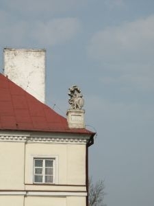 Kamienica na Placu Zamkowym w Lublinie. Detal architektoniczny.