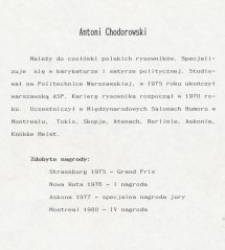 Antoni Chodorowski : biogram