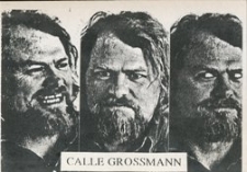 Ulotka zawierająca autobiograficzne noty Calla Grosmana i Krzysztofa Lubowieckiego