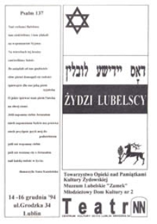 Żydzi Lubelscy : Program Spotkań