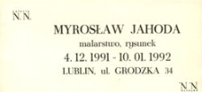 Myrosław Jahoda: malarstwo, rysunek