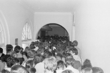 Wiec studentów Katolickiego Uniwersytetu Lubelskiego z władzami uczelni i reprezentantami Komitetu Założycielskiego NSZZ „Solidarność” 5 maja 1988 w Lublinie