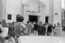 Wiec studentów Katolickiego Uniwersytetu Lubelskiego z władzami uczelni i reprezentantami Komitetu Założycielskiego NSZZ „Solidarność” 5 maja 1988 w Lublinie