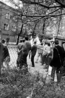 Wyjście manifestacji z dnia 10 maja 1988 roku zorganizowanej przez studentów Katolickiego Uniwersytetu Lubelskiego oraz Uniwersytetu Marii Curie-Skłodowskiej w Lublinie