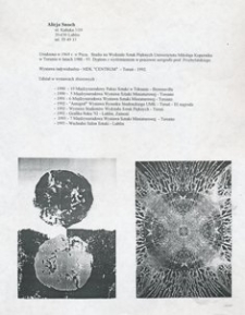 Nota biograficzna Alicji Snoch