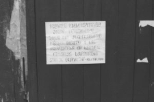 Plakat z informacją o strajku studentów Politechniki Lubelskiej w 1981 roku