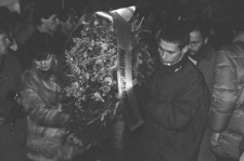 Manifestacja zorganizowana 11 listopada z okazji 70 rocznicy odzyskania niepodległości